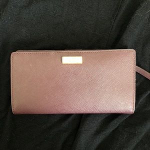 Kate spade burgundy wallet. Very used and loved